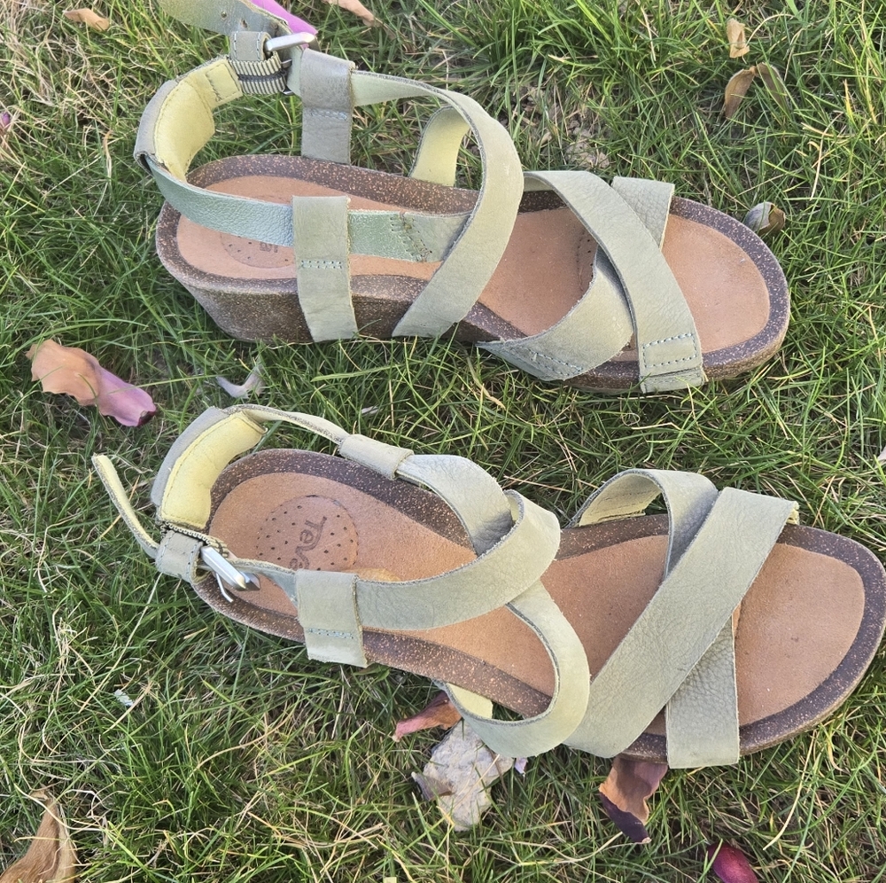 Teva Olive Green Strappy Women's Sandals